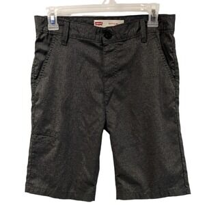 Levis 511 Slim Kids Shorts Charcoal Grey Heather Utility Pocket Zip Fly 25 Waist